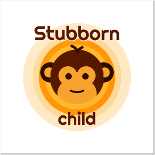 Stubborn child Monkey'Shop Posters and Art